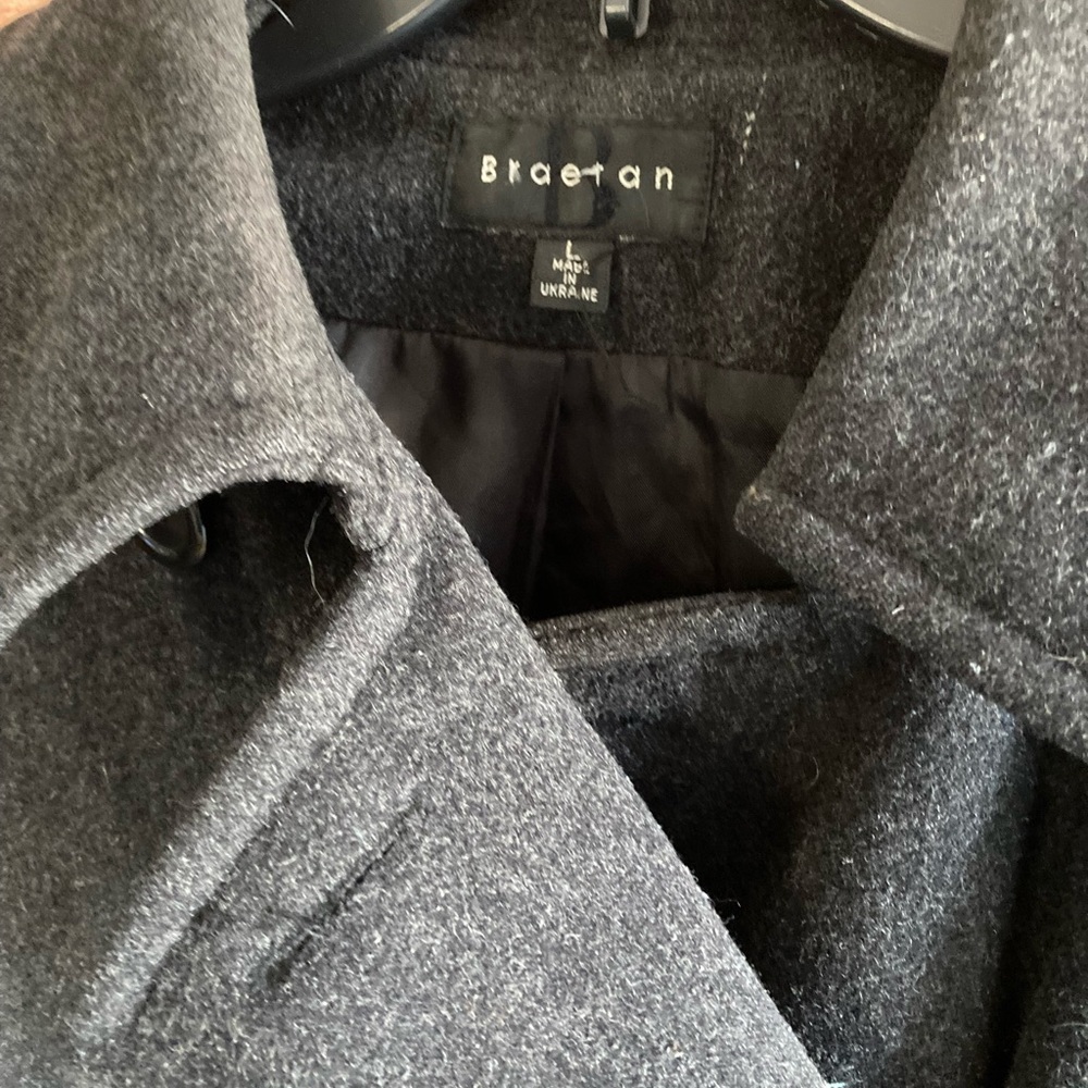 Braetan Wool Pea Coat - Picture 2 of 5